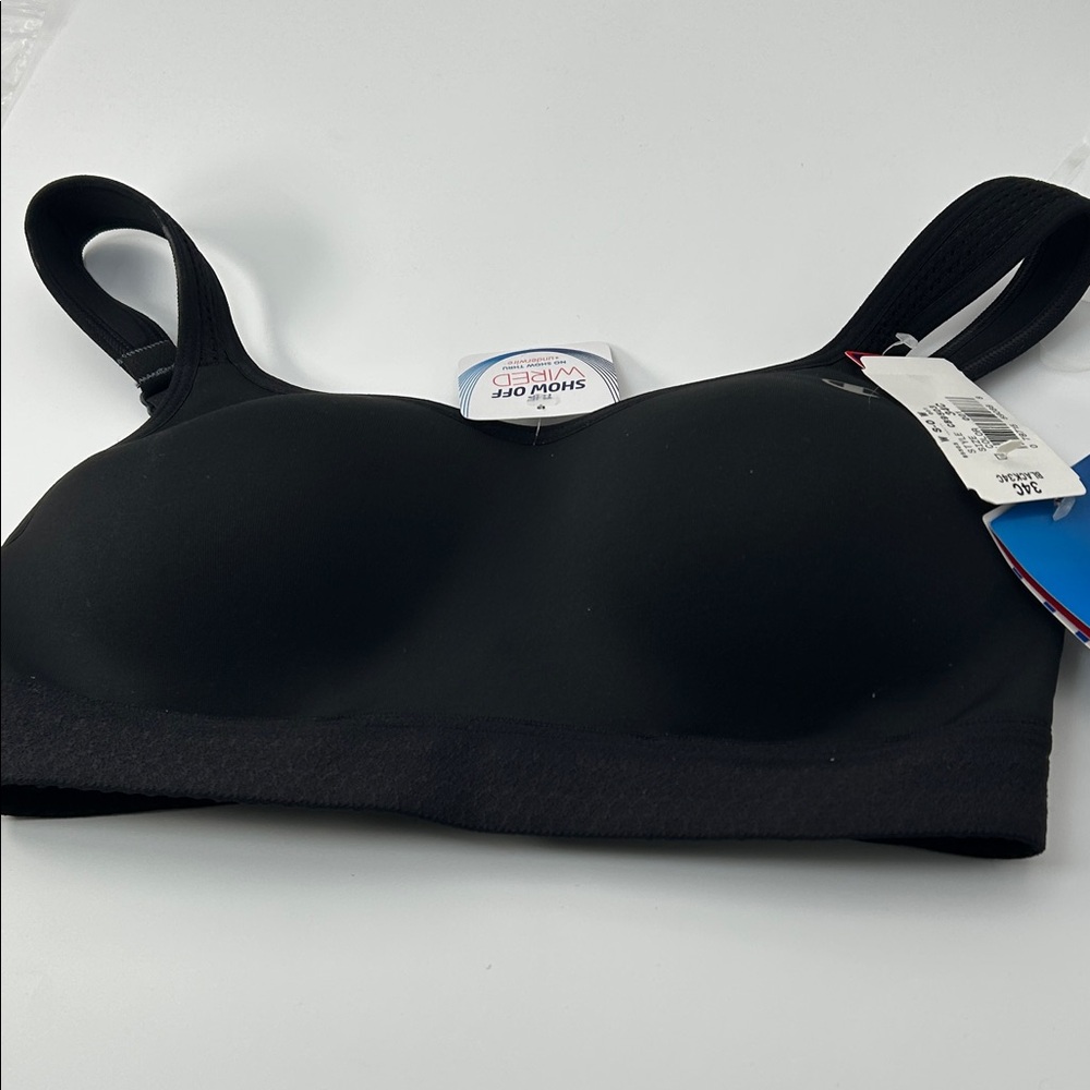Seamless Black Comfort Bra - Picture 2 of 16